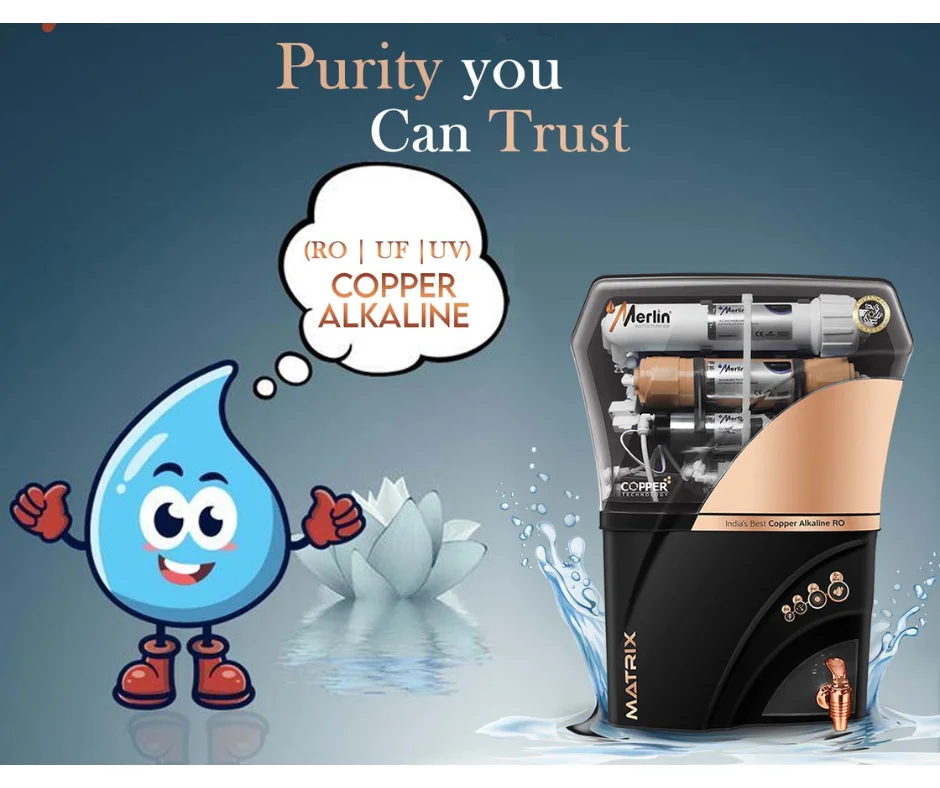 Aqua Penta merlin-matrix-Copper Technology RO +UV +UF+ Test Adjuster -digital-black.