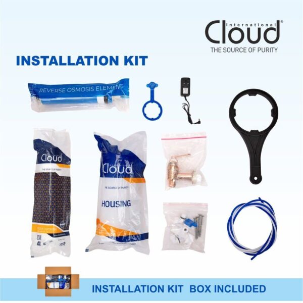 aquapenta Cloud RIO RO +UV installation Kit Box Included