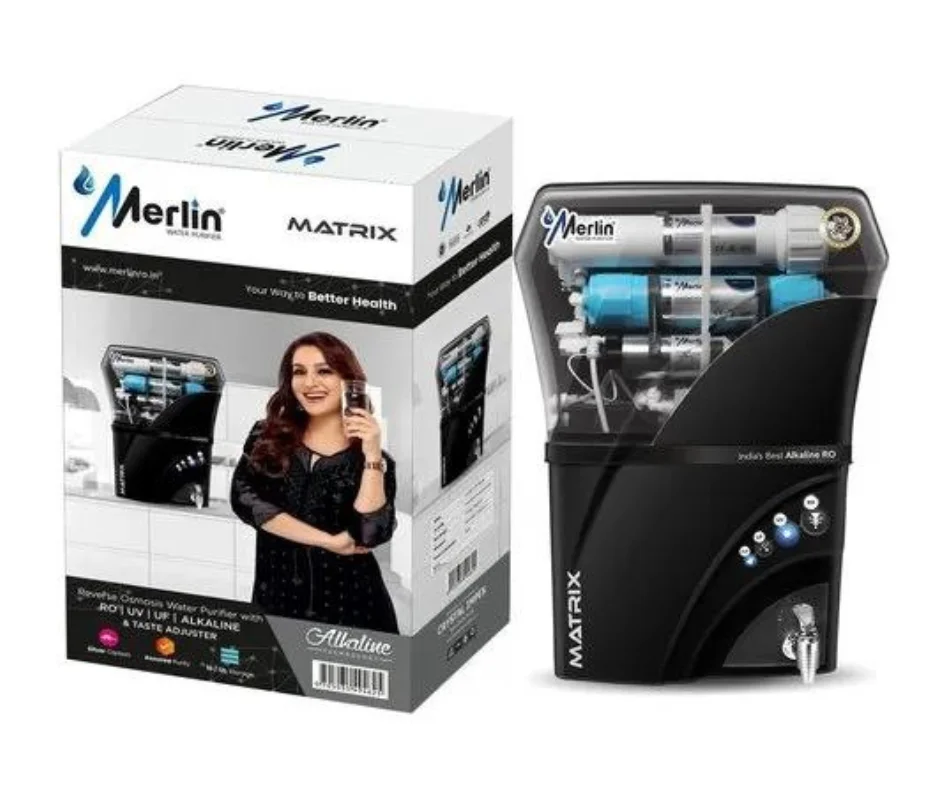 Aqua Penta merlin-matrix-Copper Technology RO +UV +UF+ Test Adjuster -digital-black.